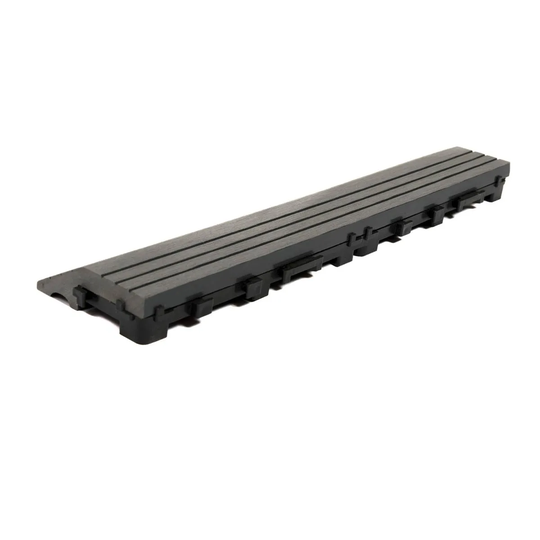 Decko 1 Piece Grey Composite Interlocking Straight Edging Tile 30Cm X 7Cm