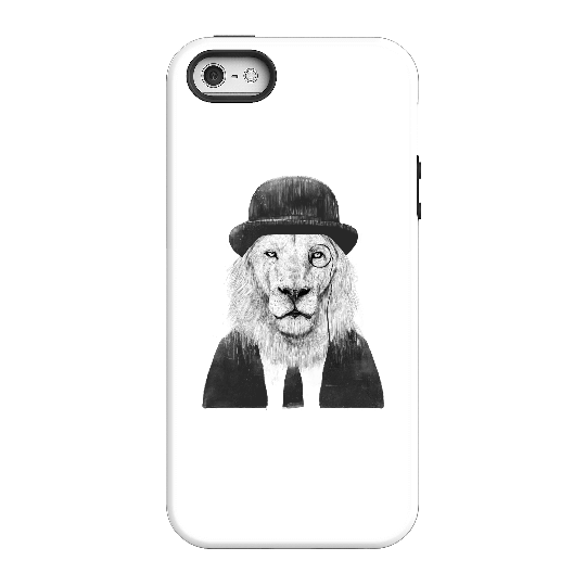 Balazs Solti Monocle Lion Phone Case for iPhone and Android - iPhone 5/5s - Tough Case - Matte