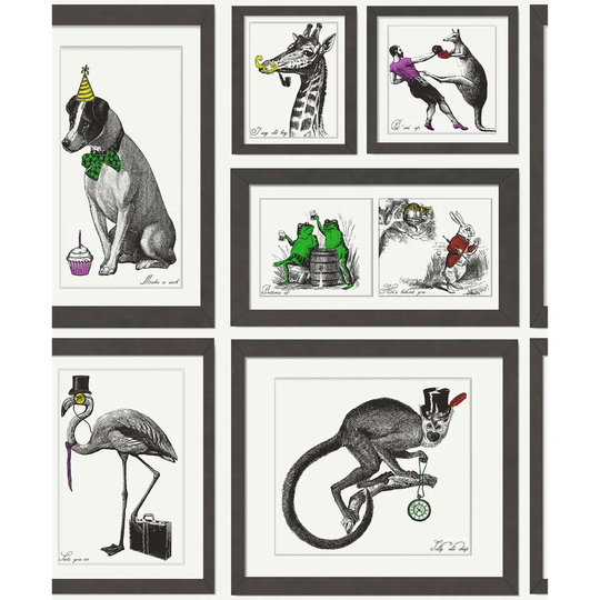 Holden Decor Mad Dogs Multi Wallpaper