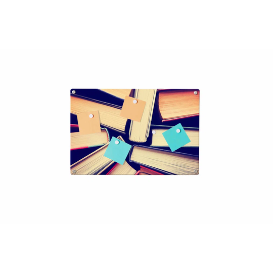 Books Magnetic Wall Mounted Photo Memo Board