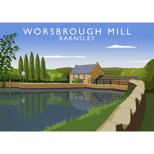 Worsbrough Mill by Richard O'Neil - Graphic Art Print on Paper