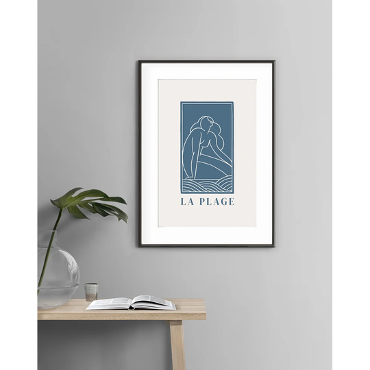 La Plage - Picture Frame Graphic Art Print on Paper