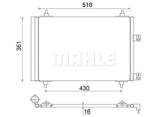 Condenser Air Conditioning 8FC351300-664 by BEHR