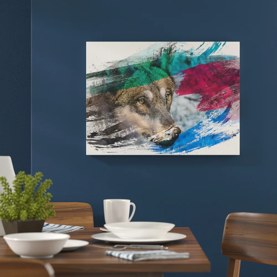 'Wolf in the Wild' Graphic Art Print Poster