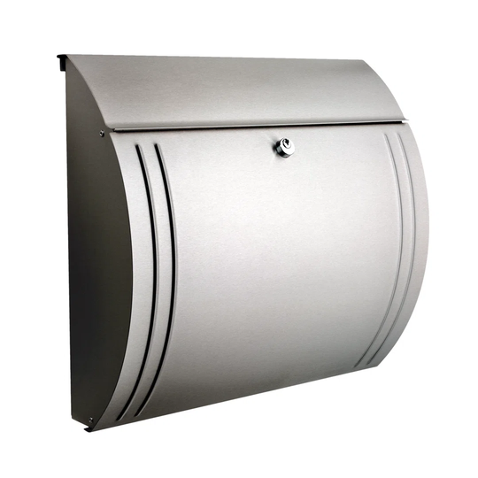 Modena Wall Mounted Stainless Steel Lockable Weatherproof Post Box