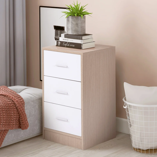 Faybian 3 Drawer Bedside Table