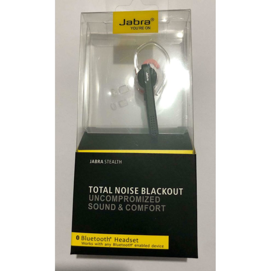 NEW Jabra Stealth Wireless Bluetooth Earbuds NFC Earphone Black / Orange
