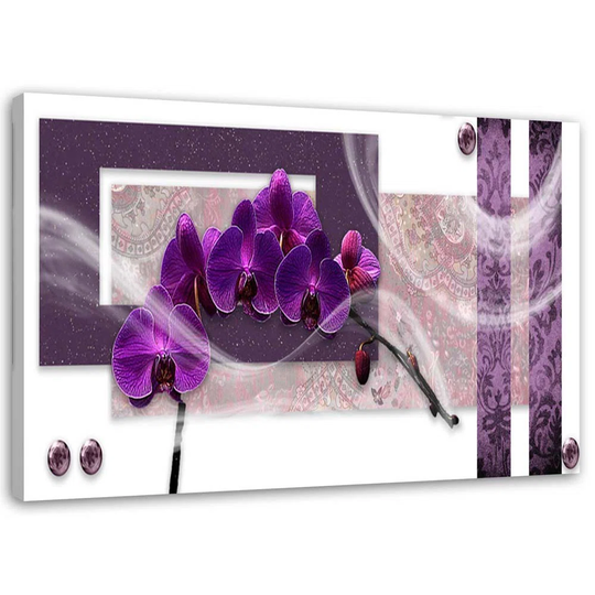 Canvas Print Orchid Violet Abstract