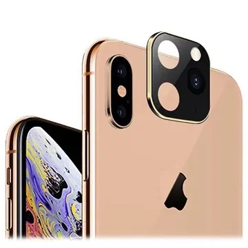 iPhone X / iPhone XS Fake Camera Sticker - Gold