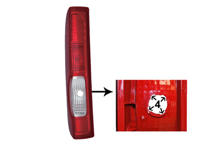 Combination Tail Light 4395931 Van Wezel 4395931