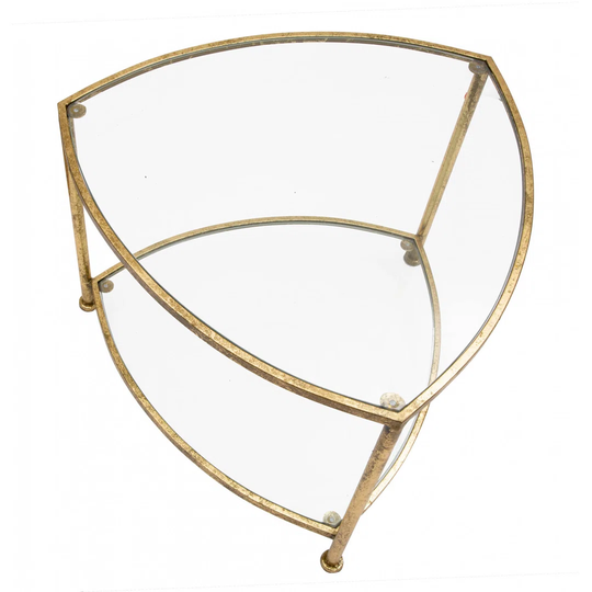 Mauritane Floor Shelf Coffee Table with Storage
