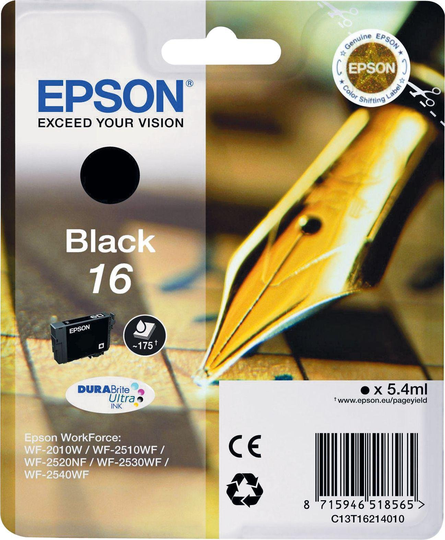 Epson 16 Pen Ink Cartridge - Black