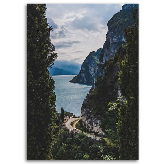 Canvas Print Lake Mountains Landscape