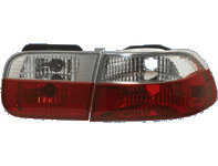 Set Tail Lights Honda Coupe / Sedan 1992-1995 - Red / Crystal DL HOR21 AutoStyle DL HOR21