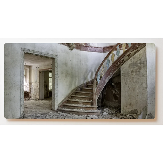 Backlight Motif Mural Stairs Abandoned Place Magnetic Cork Board