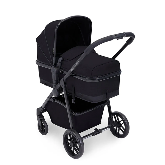 Ickle Bubba Moon 2 in 1 Pushchair - Black on Black with Black Handles