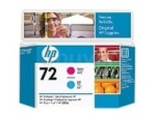 HP 72 Magenta & Cyan Original DesignJet Printhead For use with - T1100, T1120, T1200 - C9383A