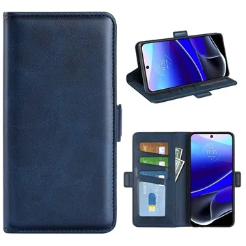 Motorola Moto G Stylus 5G (2022) Wallet Case with Magnetic Closure - Blue
