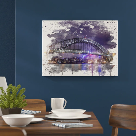 'Sydney Australia Harbour Bridge' Graphic Art Print Poster