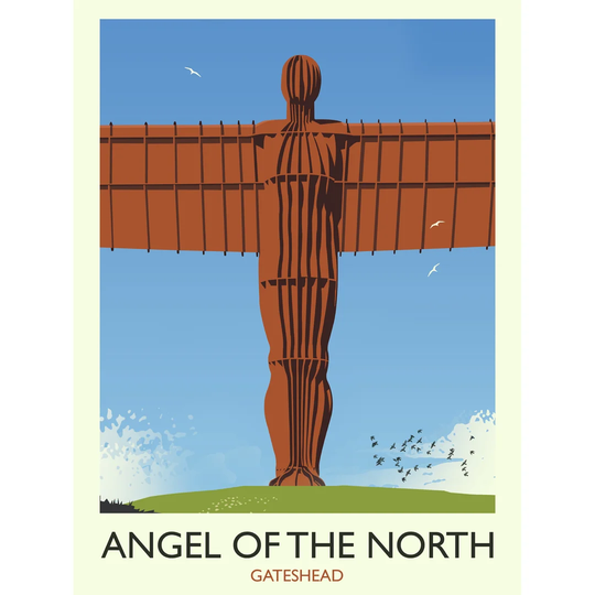 Angel of the North Portrait by Rick Smith - Graphic Art Print on Paper