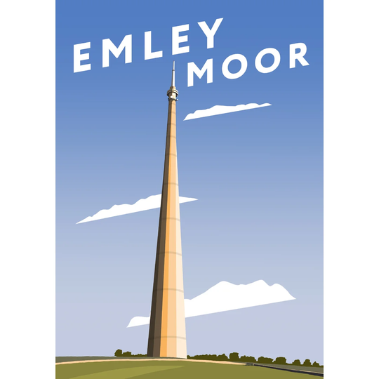 Emley Moor 3 by Richard O'Neil - Graphic Art Print on Paper