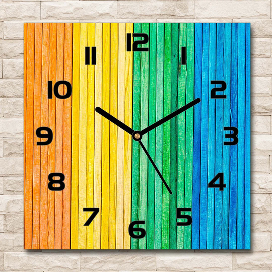 Juieta Colored Stripes Silent Wall Clock