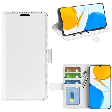 Honor X7 Wallet Case with Magnetic Closure - White
