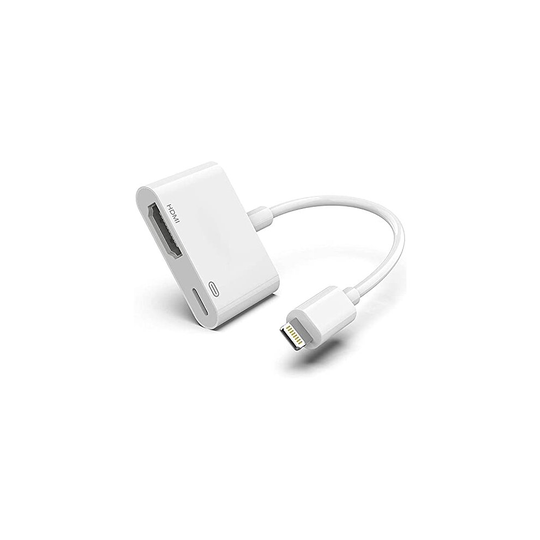 Lightning Digital AV Adapter Apple MFi Certified Lightning to HDMI Adapter HDMI Cable Connector 1080P Sync Screen to TV/HDTV/Monitor/Projector