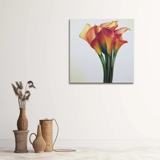 Canvas Print Callas Red Flower