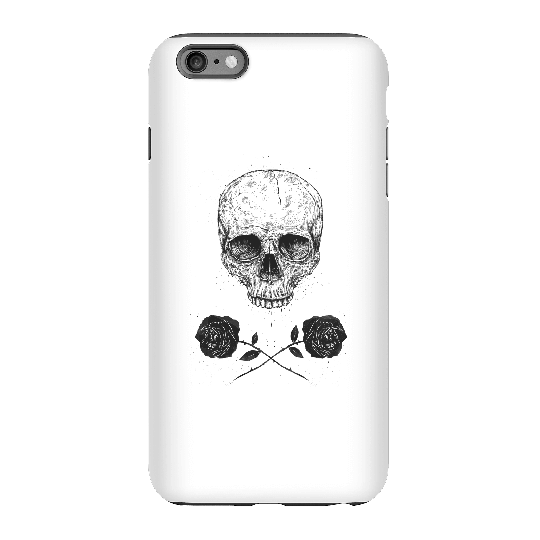 Balazs Solti Skull And Roses Phone Case for iPhone and Android - iPhone 6 Plus - Tough Case - Gloss