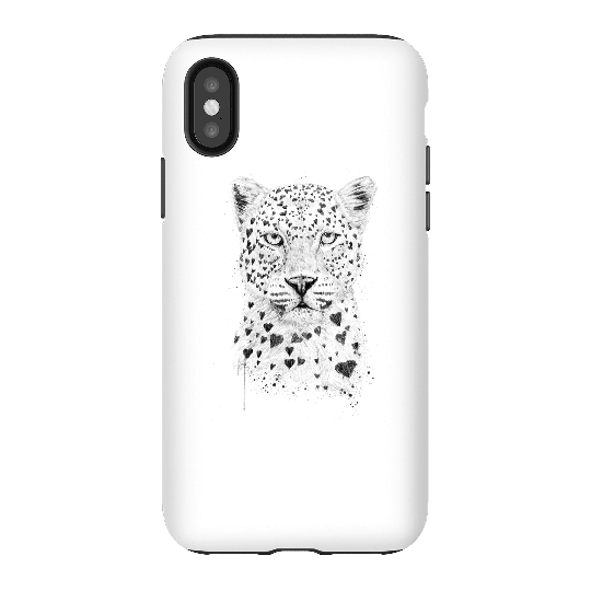 Balazs Solti Love Hearts Phone Case for iPhone and Android - iPhone X - Tough Case - Gloss