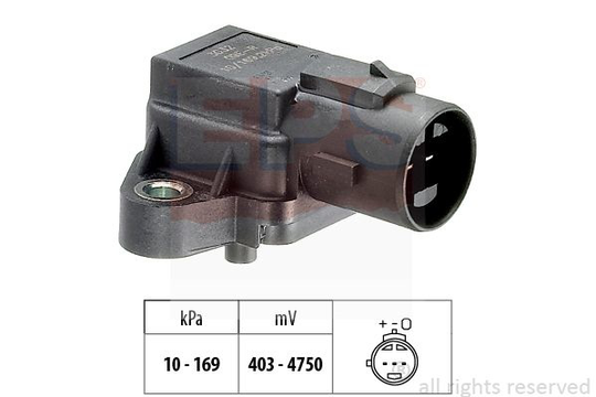 Air Pressure Sensor, height adaptation Made in Italy - OE Equivalent 1.993.032 EPS Facet 1993032