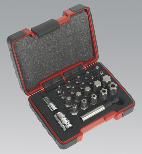 Sealey AK6226 | TRX-P & Security TRX-TS Bit Set 23pc 1/4" & 3/8"Sq Drive