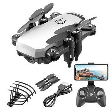 Lansenxi LF606 Foldable WiFi FPV Drone with 4K HD Camera - White
