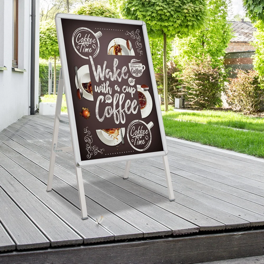 Magnetic Single-Sided A-Frame Whiteboard Sign