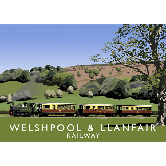 Welshpool Llanfair by Richard O'Neil - Graphic Art Print on Paper