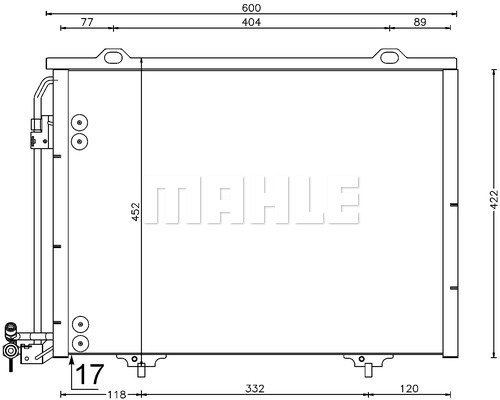 Condenser Air Conditioning 8FC351037-334 by BEHR