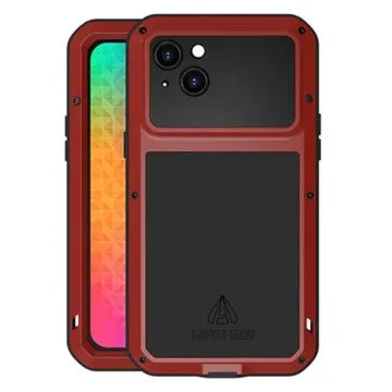 Love Mei Powerful iPhone 14 Plus Hybrid Case - Red