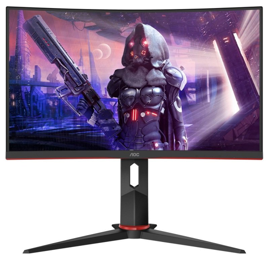 AOC C27G2U/BK 27" Full HD VA Monitor, 165Hz, 1ms, DisplayPort, HDMI, VGA, Speakers, Height Adjustable, AMD FreeSync