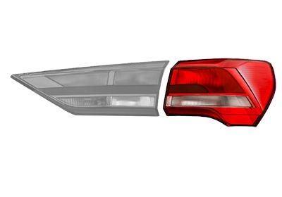 Combination Tail Light 0372922U Van Wezel 0372922U