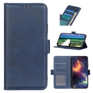 Honor Magic4 Wallet Case with Magnetic Closure - Blue
