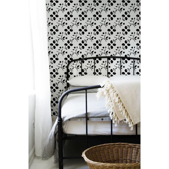 Alyla Cherry 2.5m x 2.5m Matte Wallpaper Roll