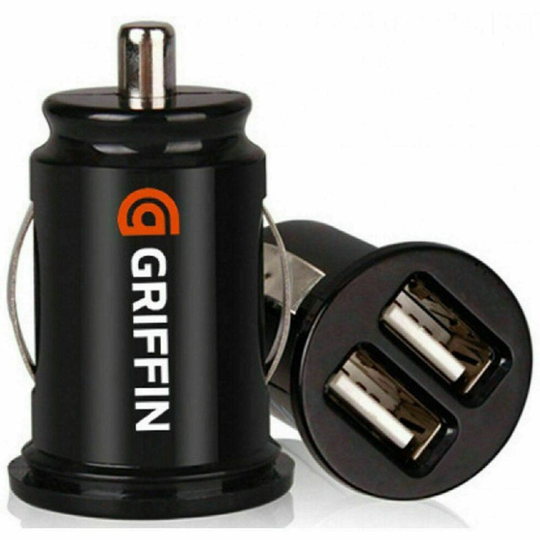 Griffin Power Car Charger Dual USB 12V Lighter Socket Adapter Plug