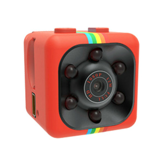 (Red) Mini Hidden DVR Spy Camera HD 1080P Night Vision Home Security Motion Detection
