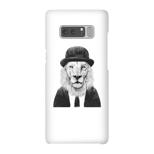 Balazs Solti Monocle Lion Phone Case for iPhone and Android - Samsung Note 8 - Snap Case - Gloss