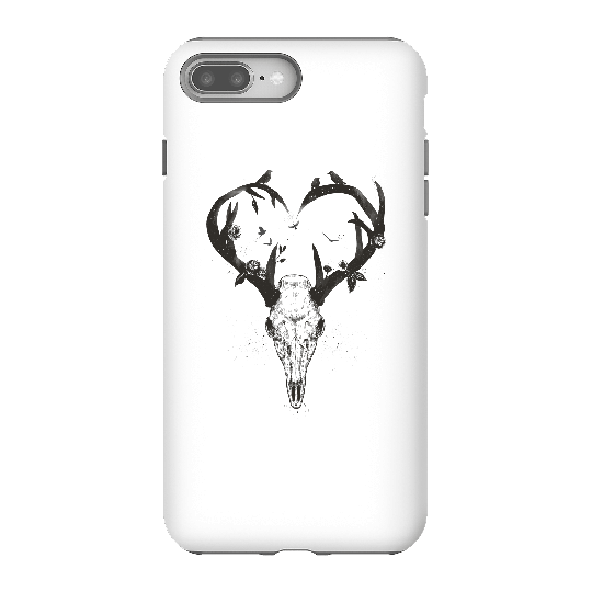 Balazs Solti Antlers Phone Case for iPhone and Android - iPhone 8 Plus - Tough Case - Gloss