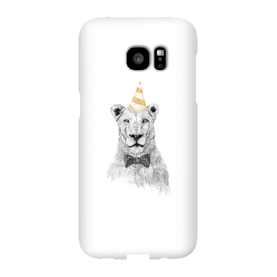 Balazs Solti Party Lion Phone Case for iPhone and Android - Samsung S7 Edge - Snap Case - Gloss