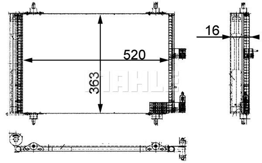 Condenser Air Conditioning 8FC351301-381 by BEHR