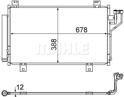 Condenser Air Conditioning 8FC351344-604 by BEHR