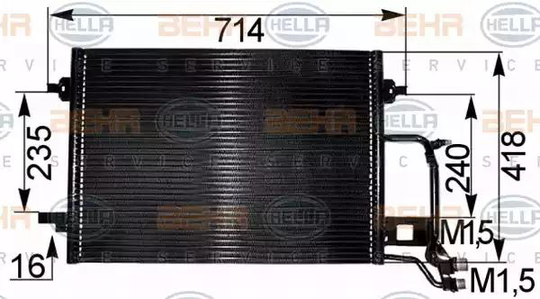Condenser Air Conditioning 8FC351038-681 by BEHR